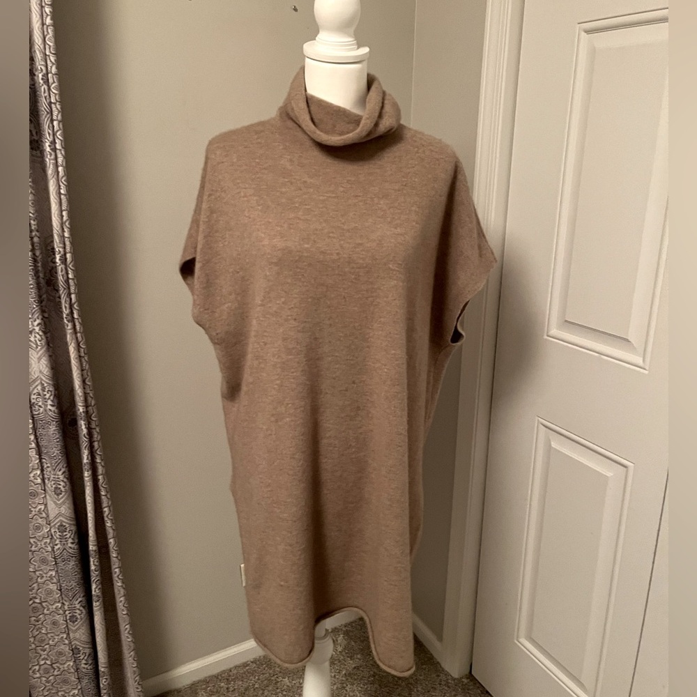 Eileen Fisher Tan Cowl Neck Tunic